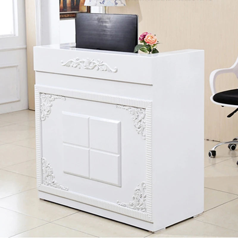 Free shipping European paint simple checkout page Clothing store Barber shop Beauty salon Small bar counter White front desk