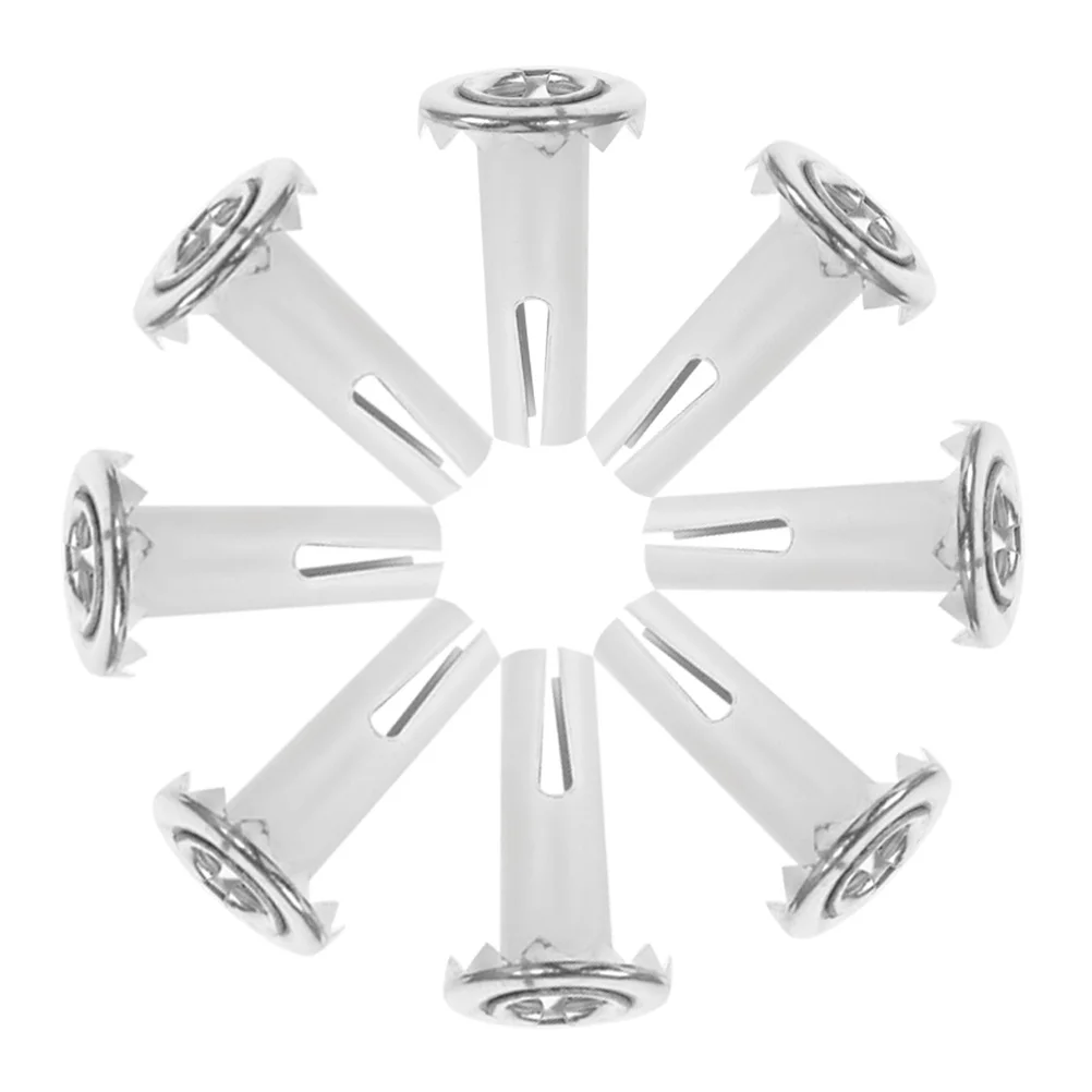 

8 Pcs Pole Caster Accessories Socket Insert Mounting for Stem Wheel Furniture Iron