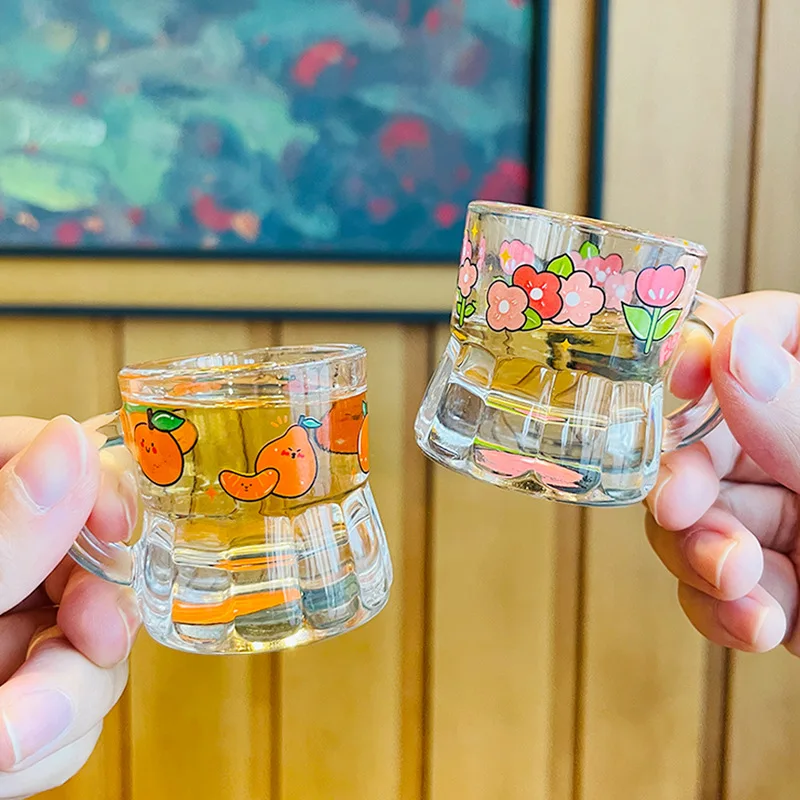 

Small Size Glass Whiskey Cup Set for Home Use Young People's Fashionable Alcohol Cup Set Drinking Glasses for Liquor