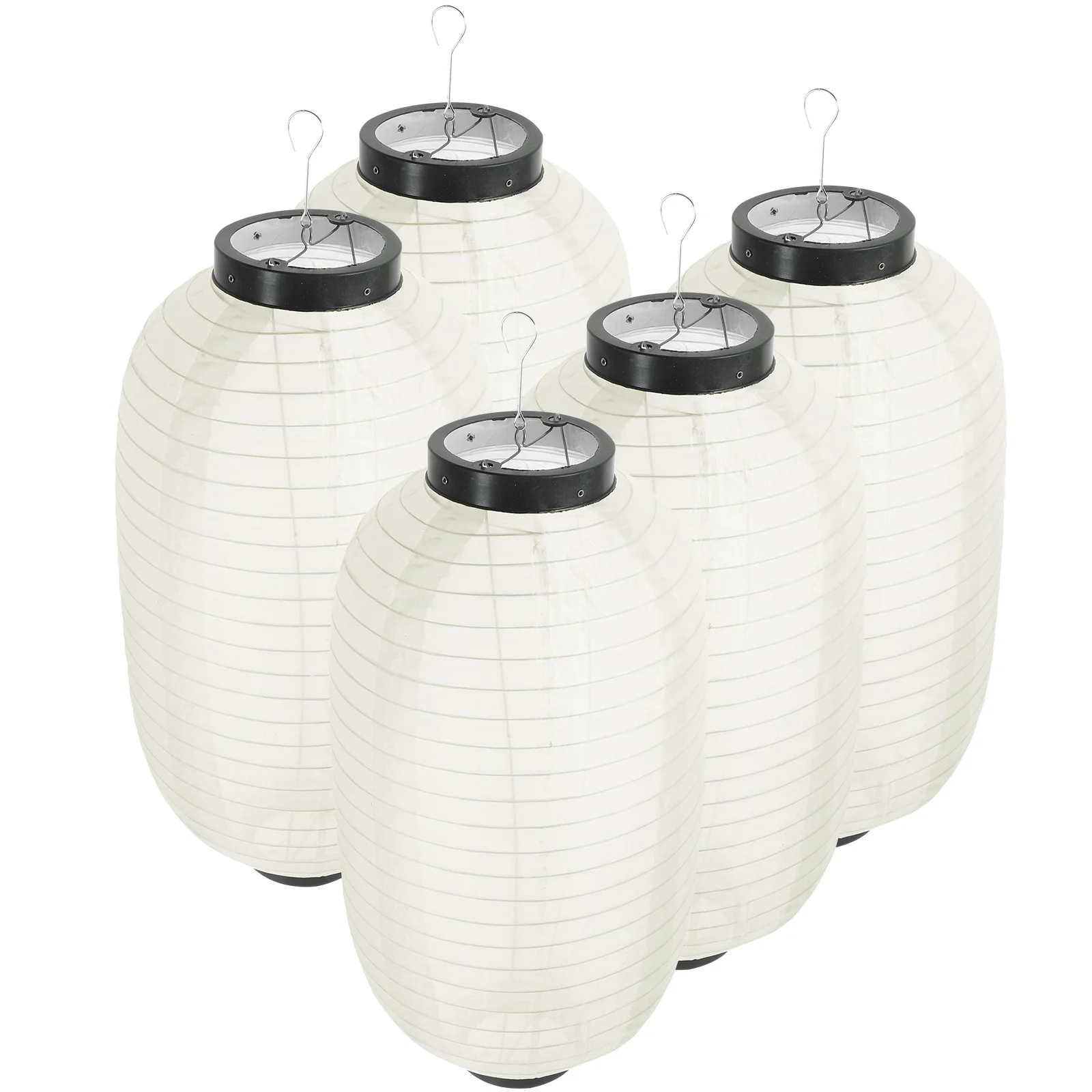 

5pcs 24X45Cm Silk Lantern Festival Decorative Hanging Lantern Waterproof For Wedding Birthday Party Celebration