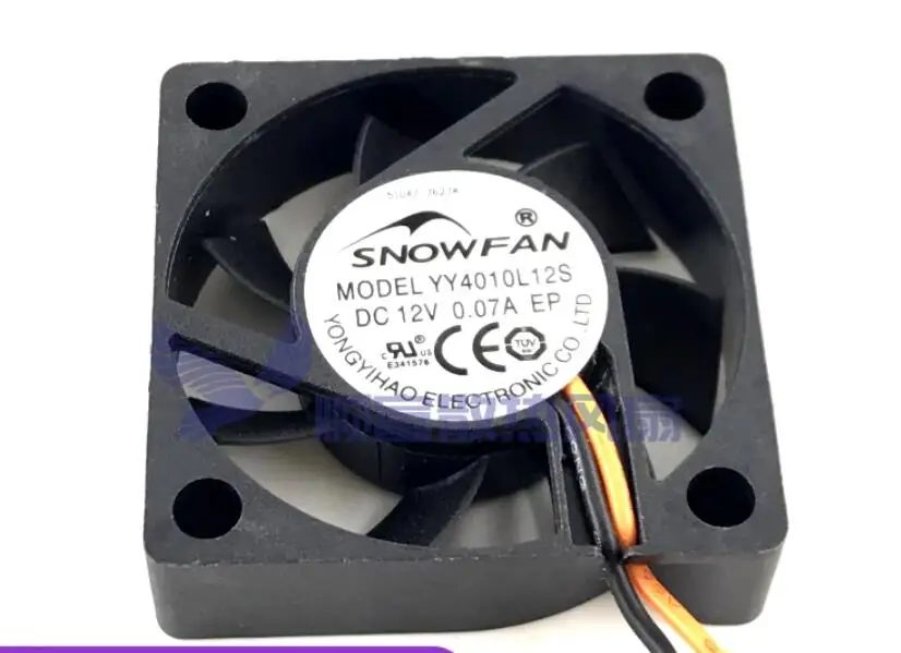 SNOWFAN YY4010L12S DC 12В 0.07A 40x40x10 мм 2-проводной Вентилятор охлаждения сервера