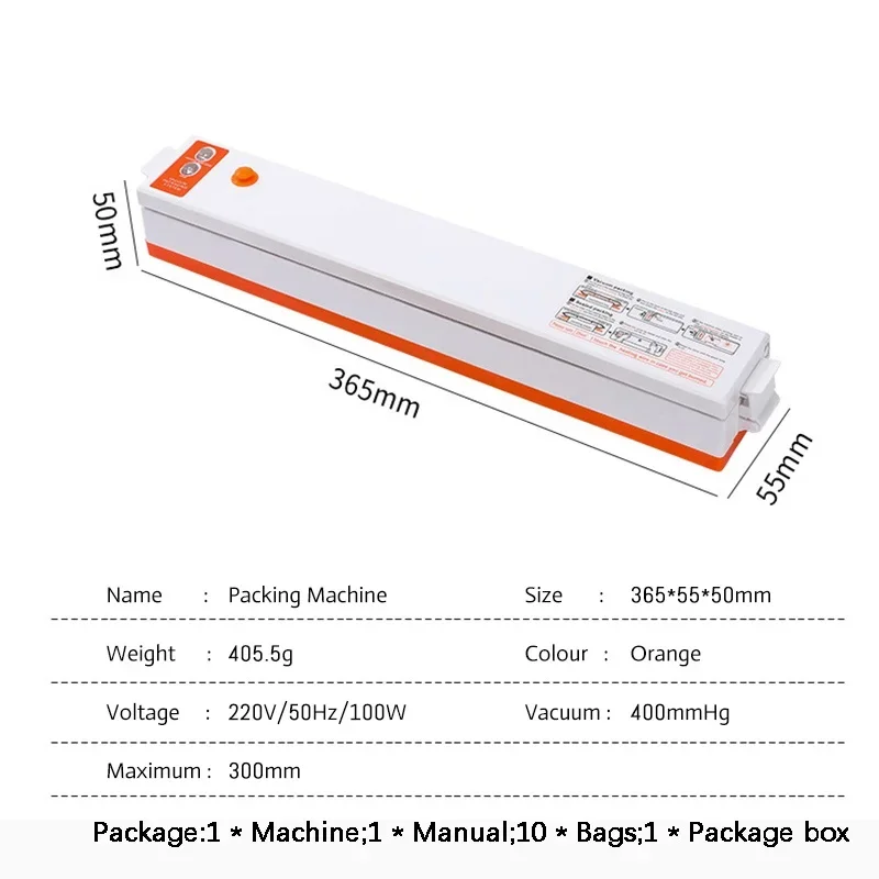 ไฟฟ้าเครื่องซีลสูญญากาศ220V EU ปลั๊กอาหาร Saver ถุงสูญญากาศเครื่องใช้ในครัวเรือนอัตโนมัติสูญญากาศ Packer เครื่องซีล