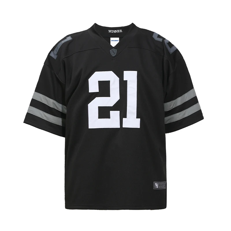 American Oversized #21 Tshirt Short Sleeved Summer Women's Mesh Quick Drying Breathable Rugby Basketball T-shirt Sports Jersey