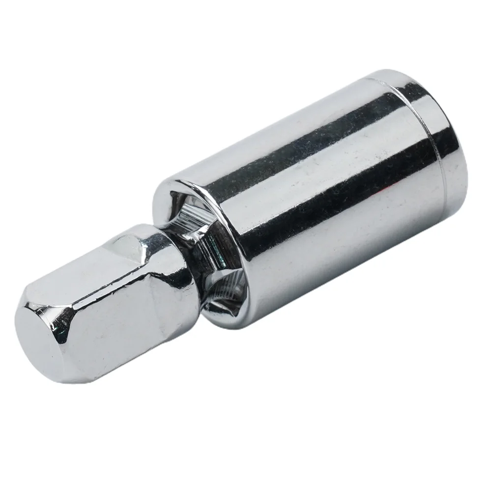 High Qaulity Socket Adapter 360 Degree Chrome Vanadium Steel Extension Bar High Torque Silver 1/2\