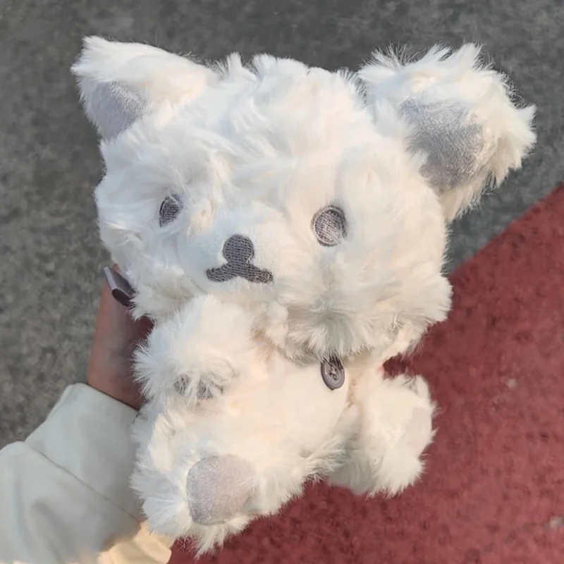 Nowa Seria Puszystych Rilakkum z Długimi Włosami Zimowy Wisiorek Super Miękki Pluszowy Kawaii Kreskówkowy Miś Słodki Pluszowy Zwierzak Dziewczęcy Uroczy Prezent