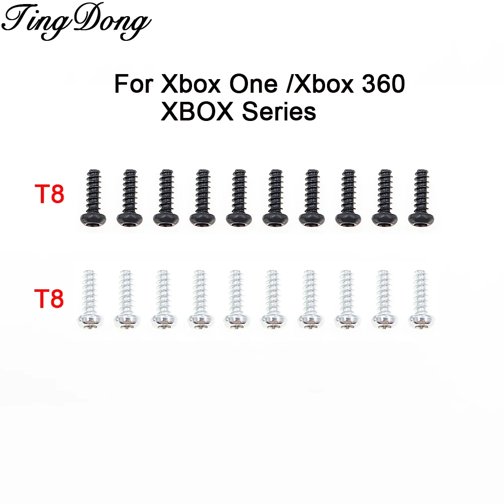 

20-50-100 шт. черных и серебристых винтов Torx T8, набор винтов T8 для ремонта контроллеров Xbox One/XBOX 360/Xbox Series