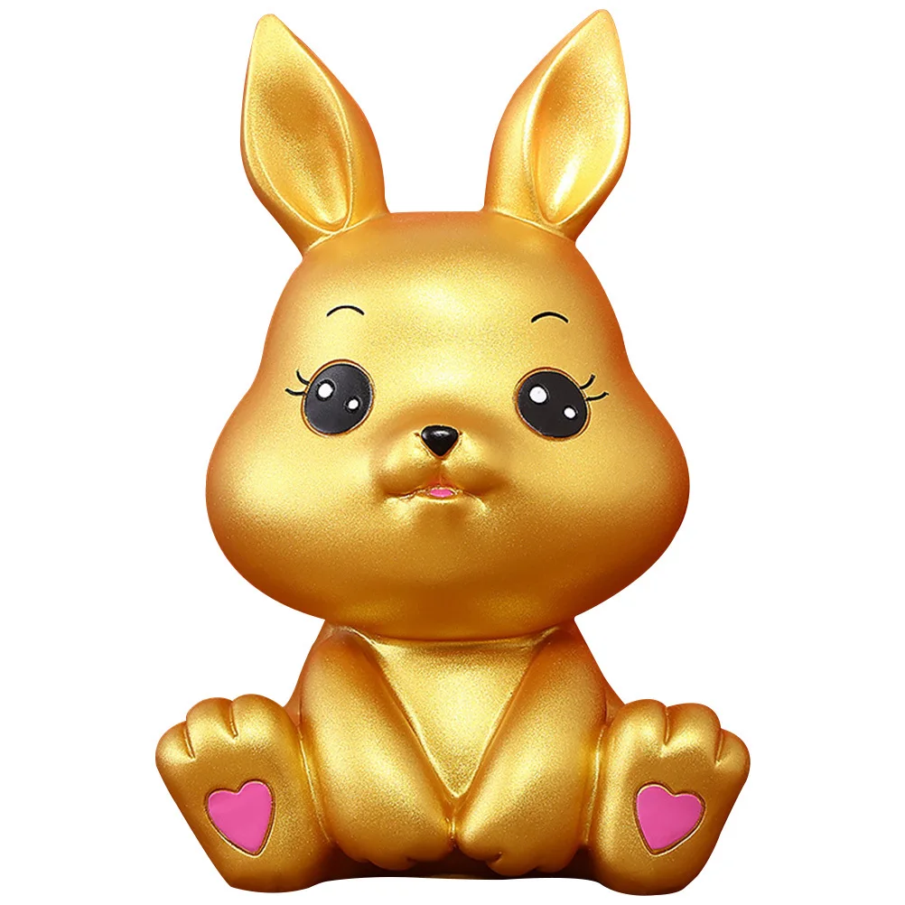 أرنب أصبع البنك سنة الأرنب الفينيل الأرنب عملة البنك للأطفال توفير المال جرة سطح المكتب هدية مزخرفة زودياكت ديكور