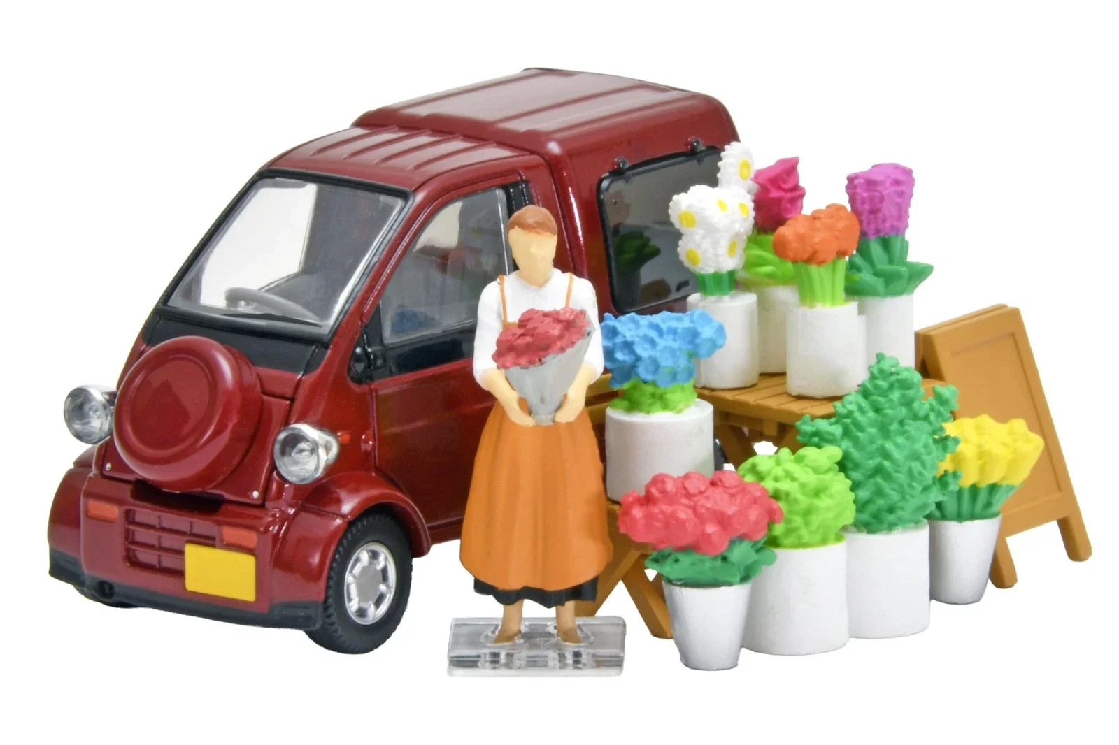 tomytec-geocolle-64-carsnap-17b-flower-shop-2-daihatsu-midget-ii-cargo-with-acc-diecast-model-car-limited-edition-collection-al