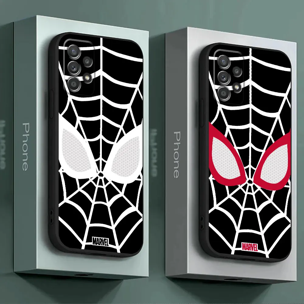 Marvel Sipider Man Logo Case for Samsung Galaxy A24 A52 A53 A23 A33 A72 A42 A32 A11 A21s A22 A54 A13 A73 A34 A12 A14 Cover