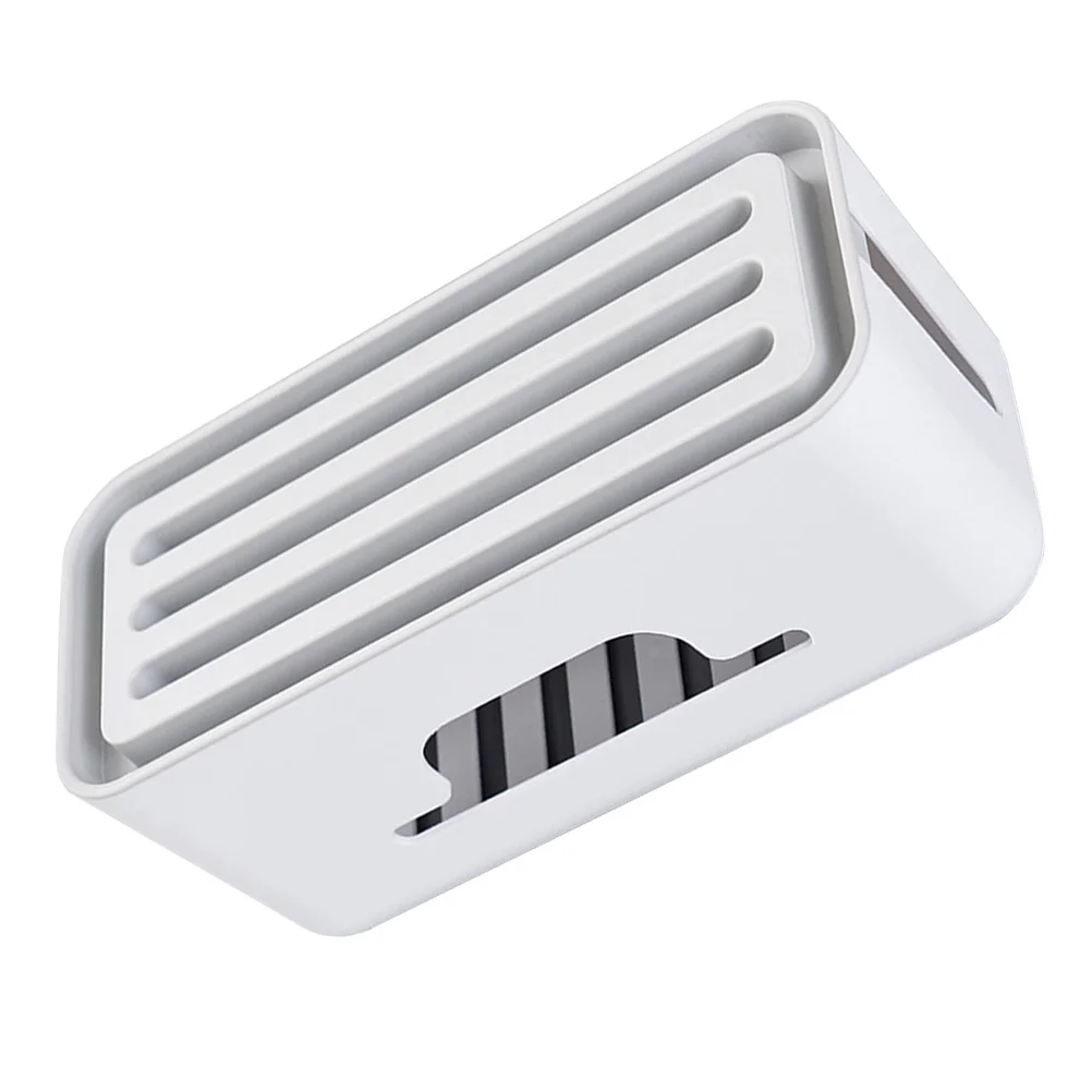 1 قطعة كابل التصحيح مجلس صندوق تخزين قسط ABS المواد منظم سطح المكتب افتتاح كبير تبديد الحرارة على الوجهين الطاقة