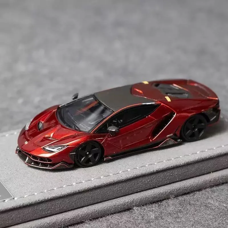 JDL 1:64 LP770-4 لامبورغيني الراتنج اللعب موتور سيارة دييكاست نموذج معدني الهدايا