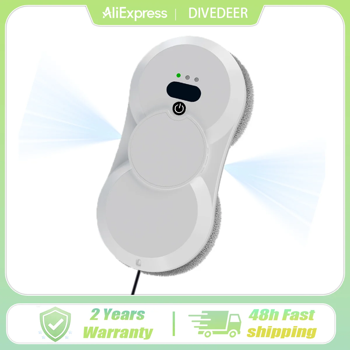 

DIVEDEER intelligent fully automatic double water spraying window cleaning robot high-rise window cleaning glass cleaning robot