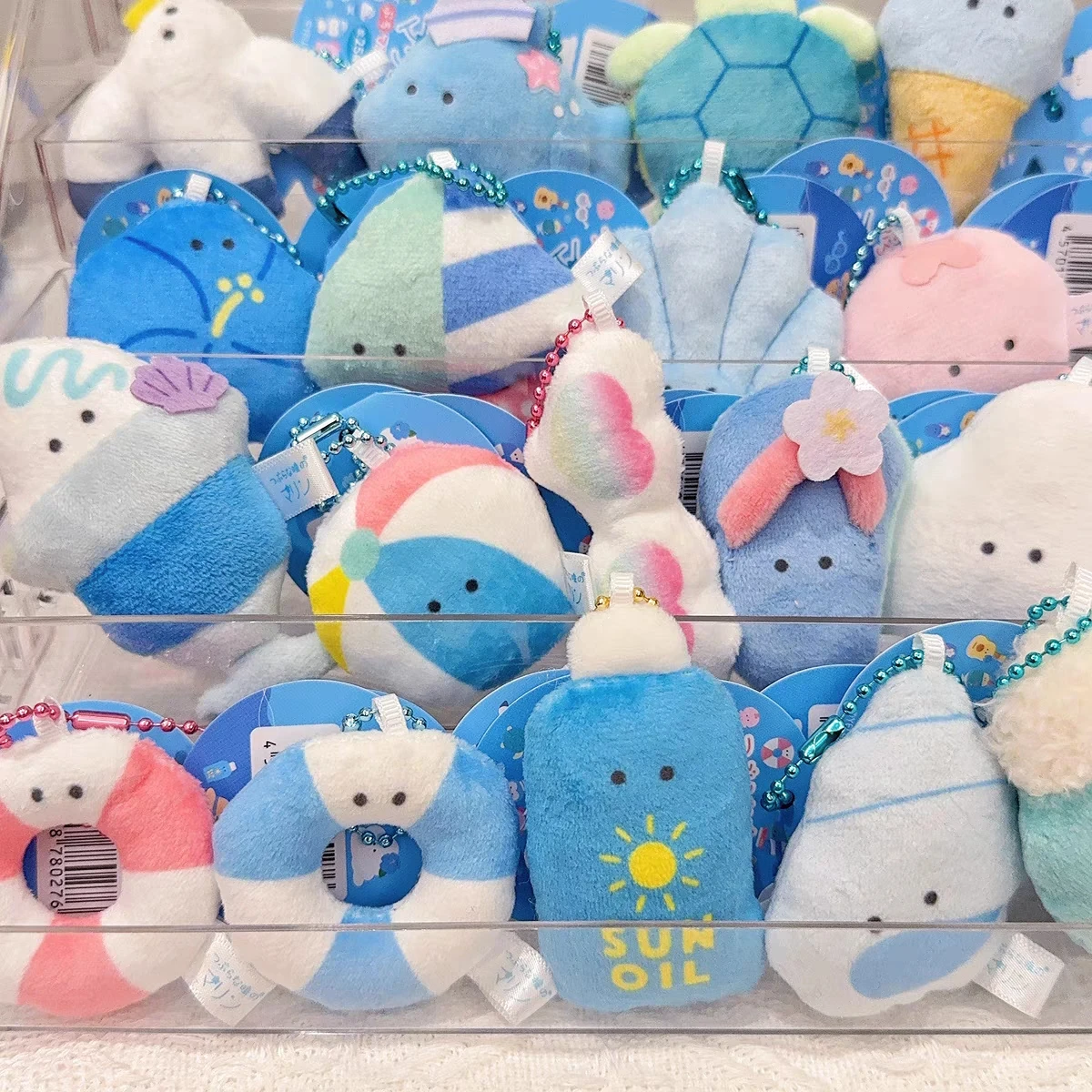Urlo 6,4 cm peluche Petit Marine occhi rotondi 25 tipi carino gabbiano axolotl gelato barca a vela tartaruga olio solare giocattoli di peluche ciondolo