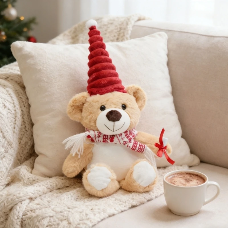 

Прекрасный шарф, фигурка медведя, игрушка, успокаивающая кукла, милая обнимающаяся кукла, подарки для душа, моющаяся кукла с для