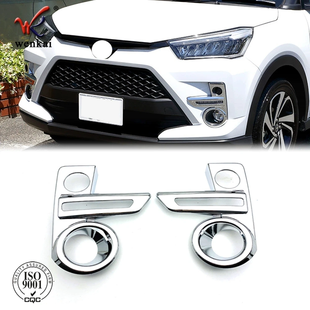 

Car Front Head Fog Lamp Cover Frame For 2020-2024 Toyota Raize Accessories