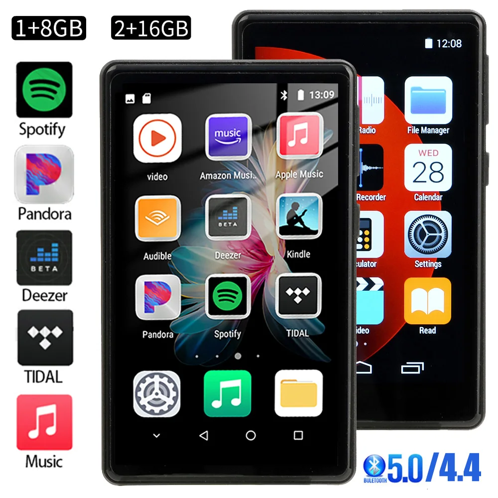 128GB WiFi MP3 Player Bluetooth 5.0/4.4 MP4 Player 4.0