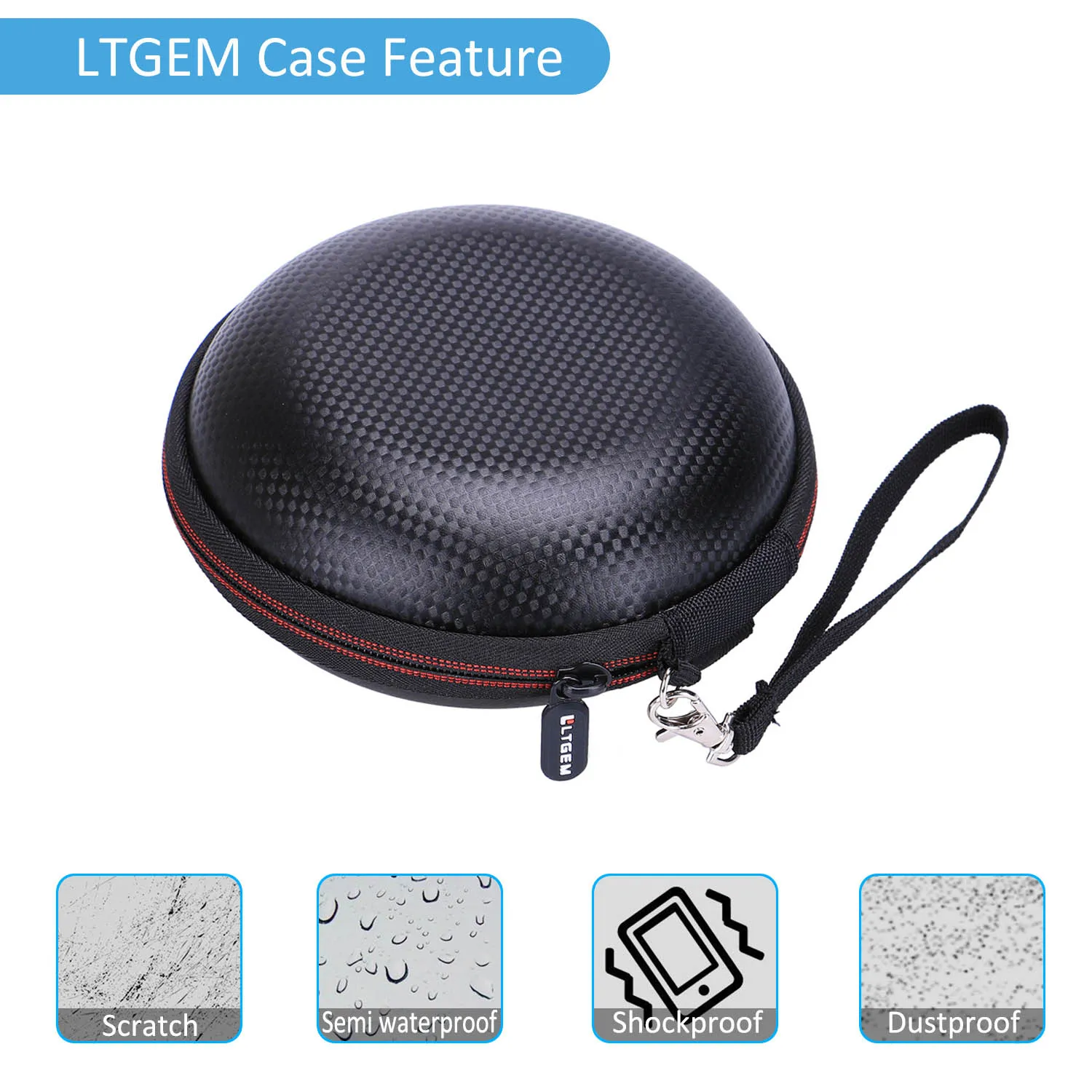 EVA Hard Case for MOKCAO Style Bluetooth Speakers 4.2 Travel Carrying Storage Bag