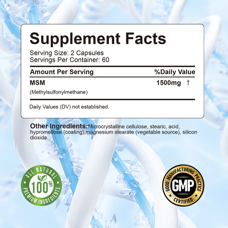 MSM Supplementation - Improve Joint Function, Protect Cartilage, Relieve Joint Pain, Antioxidant