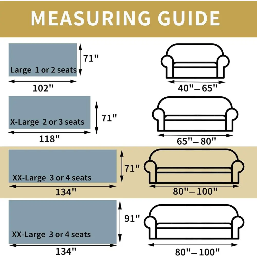 Pelindung Sofa 3-Bantalan Ramah Hewan Peliharaan, Dapat Dicuci, untuk Sofa Bentuk L, 71x134 - Anti-Selip, Tebal, untuk Anak-Anak dan Anjing