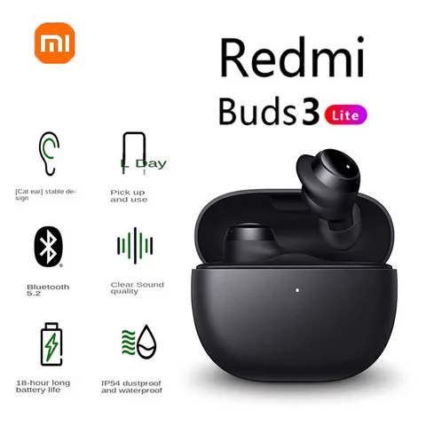 XIAOMI Redmi Buds 3 Lite Wireless Bluetooth Earbuds 5.2 Bluetooth Headphones Sports Headset In-Ear Headphones