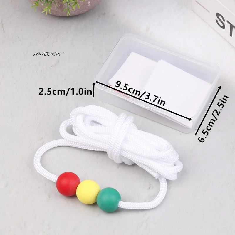 Sports Eye Sight Training Tool - Three Beads Brock String for Vision Convergence Insufficiency Target Pointing Practice