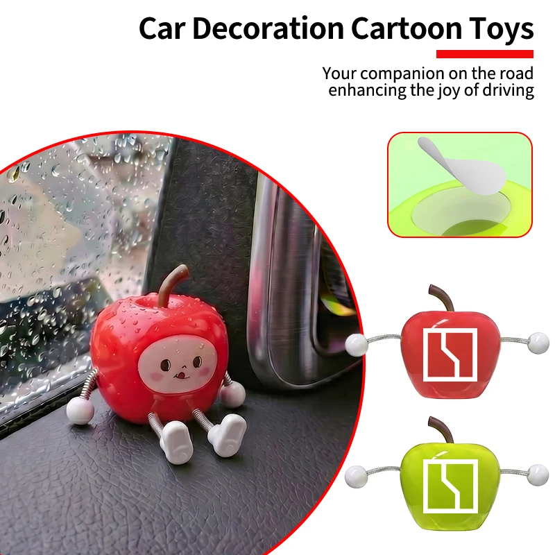 Car Dashboard Apple Ornaments ABS Decoration Auto Interior Accessories For Zeekr 001 FR 007GT EX1E MIX X 007 009 7X