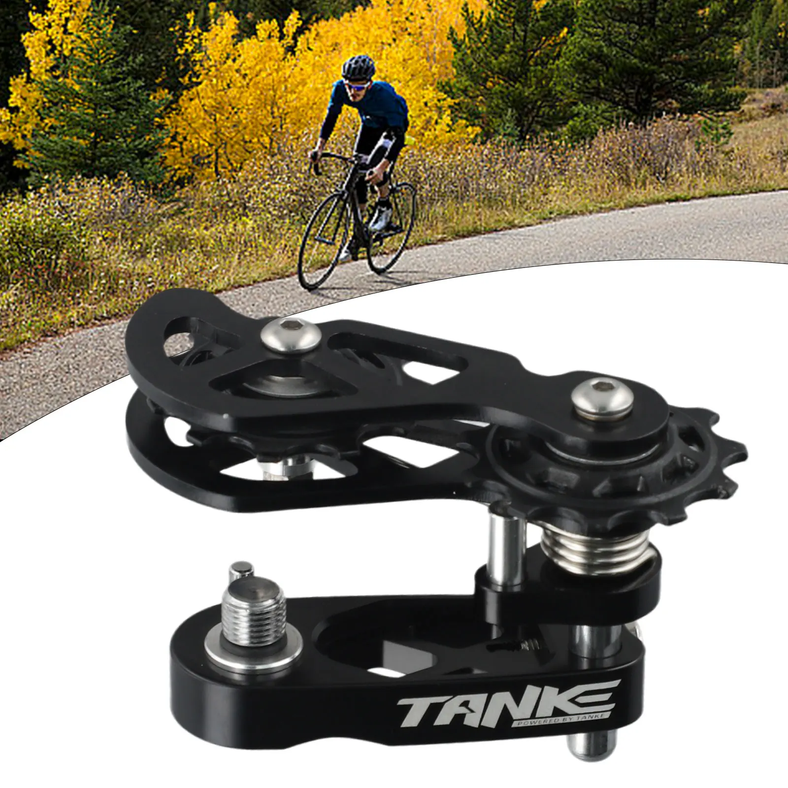 

Brand New Chain Tensioner Anti-Drop Link Chain Guide Converts 8-12 Speed Floating Pulley Adjust Wheel Single Speed Converter