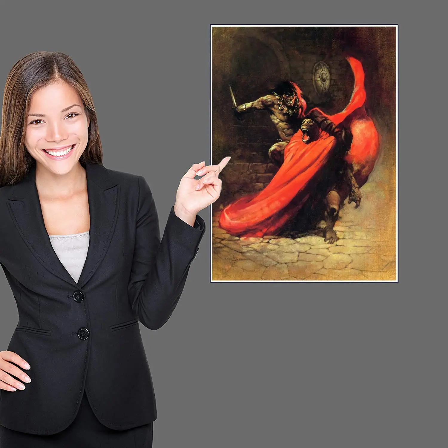 frank frazetta cartoonist Anime Video Game Canvas Art Poster and Wall Art Picture Print Modern Family bedroom Decor Posters - Image 2