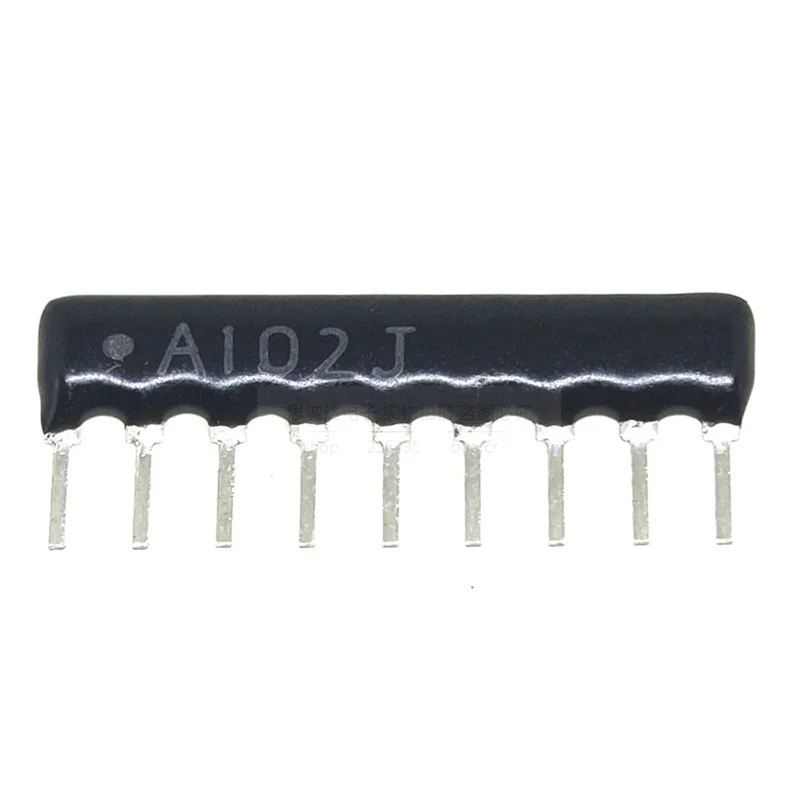 50PCS DIP Line Resistor Network 9 pin A09-102 1K ohm A102 pitch 2.54mm