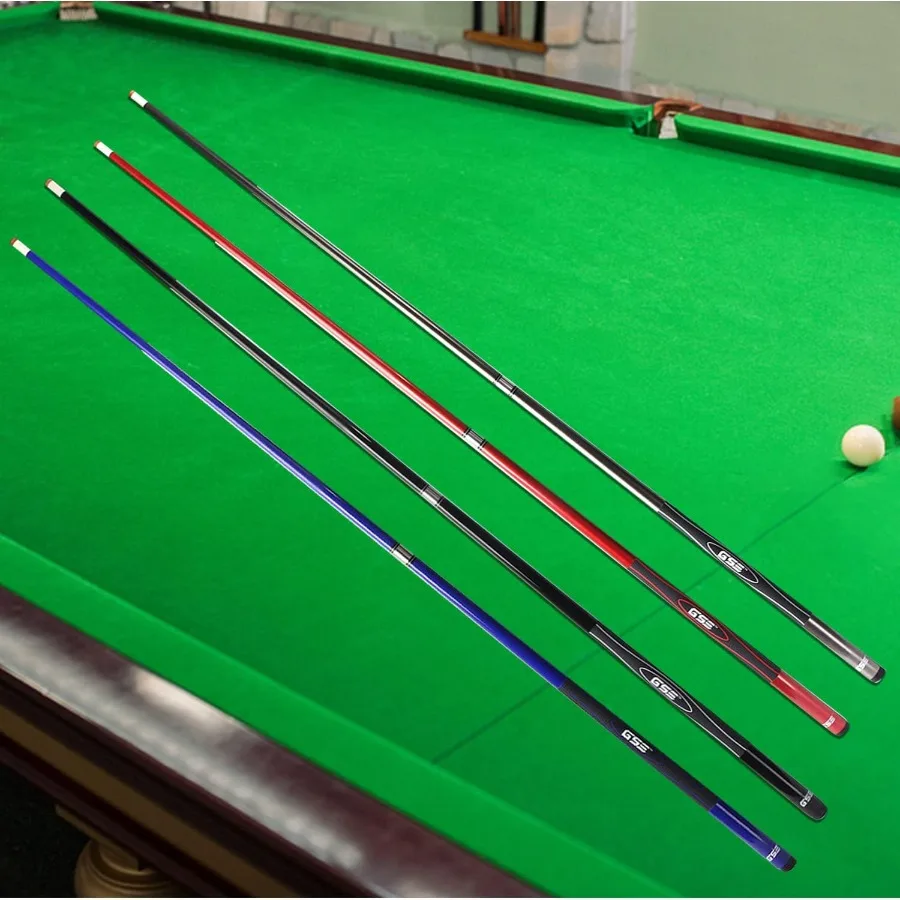 GSE Games Sports Expert 58 2 قطعة من أعواد البلياردو المركبة المصنوعة من الألياف الزجاجية والجرافيت مع خيارات ألوان متعددة ووزن #5