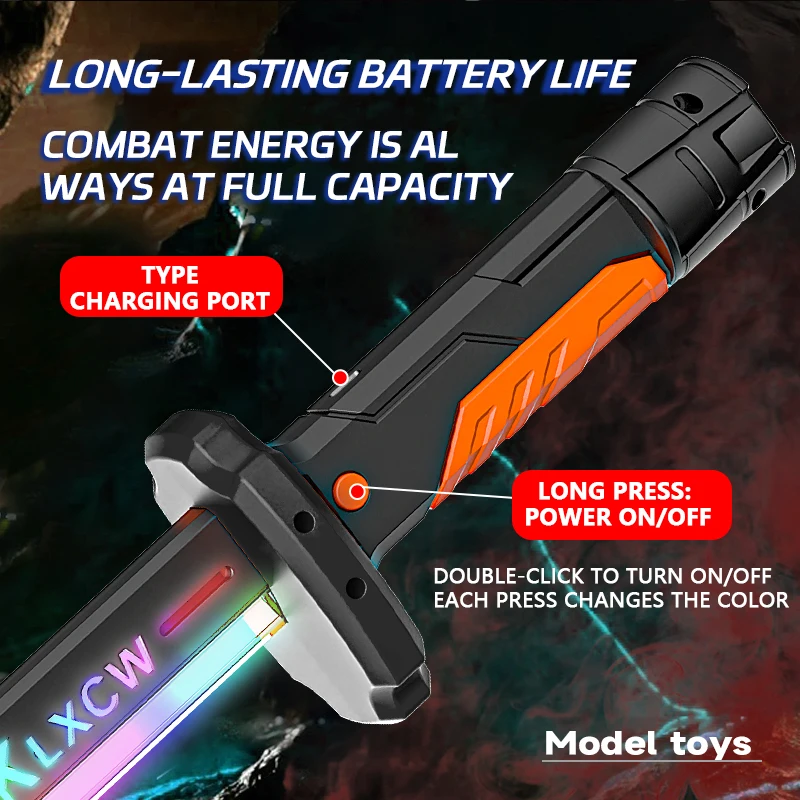 屋外用おもちゃ ブライトソード マルチカラー フラッシュ LED ライト シャイン コスプレソード おもちゃ ゲーム パーティー 家族向けインタラクティブトイ 子供 大人向け