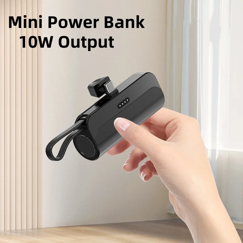 

5000mAh Mini Power Bank 10W Type C Fast Charging External Battery PowerBank for Samsung Xiaomi For iOS Devices Power bank