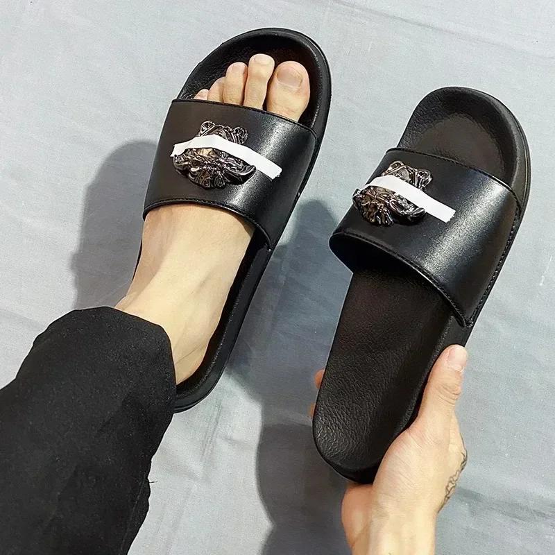 

Fashion Ultra Soft Slides Non-slip Wear-resistant Sandals Men Casual Summer Indoor Outdoor Slippers Brand Slippers for Men