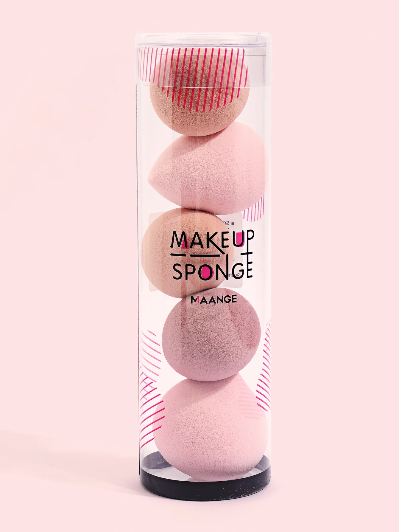 MAANGE-Juego de esponjas de maquillaje de 5 piezas, esponjas de belleza multicolores para base, corrector, crema en polvo, soplo cosmético seco y húmedo