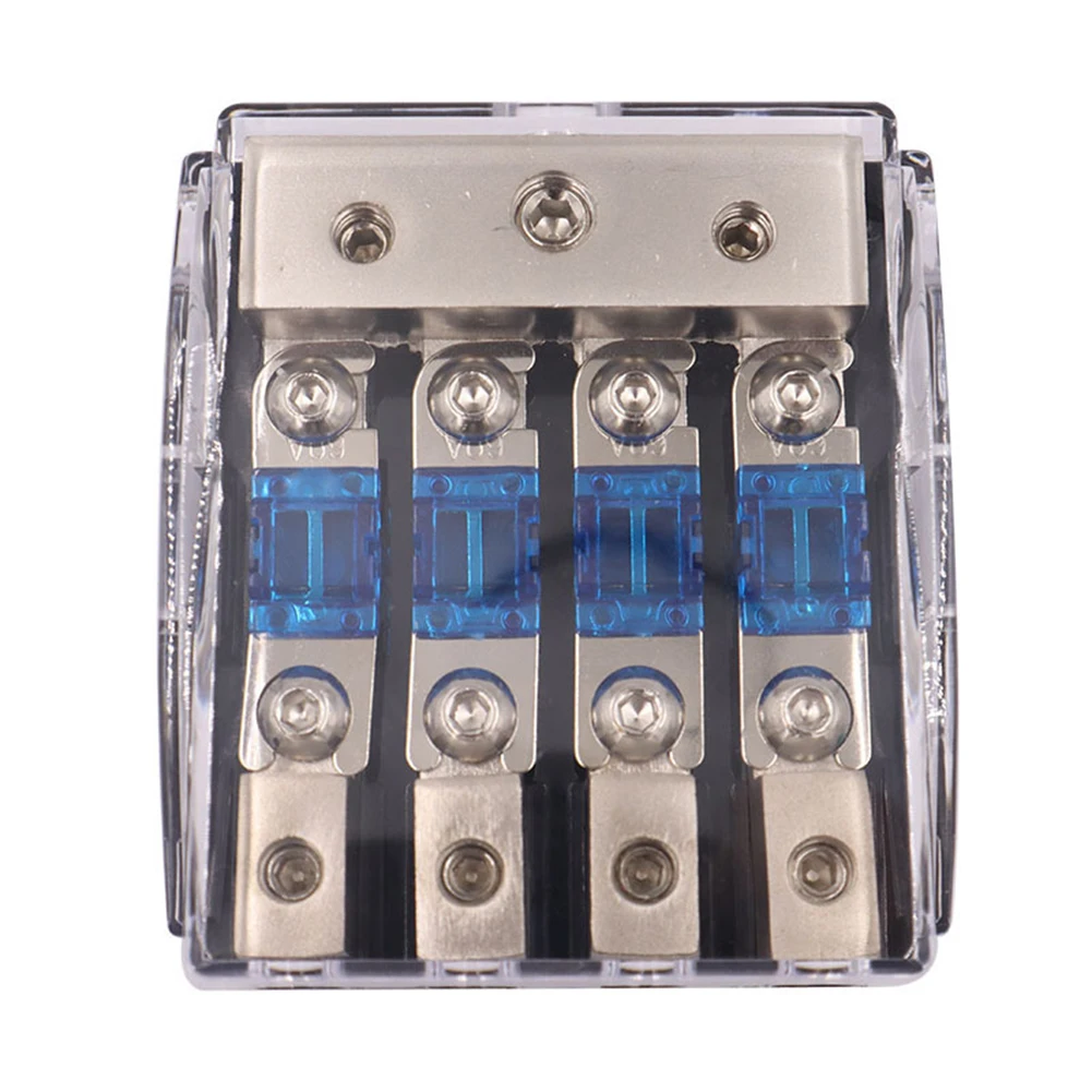 Car Audio Power ANL Fuse Holder 60 Amp Mini ANL Fuses Accessories 2/3/4 Way ANL Aluminum Alloy For Stereo Car Audio