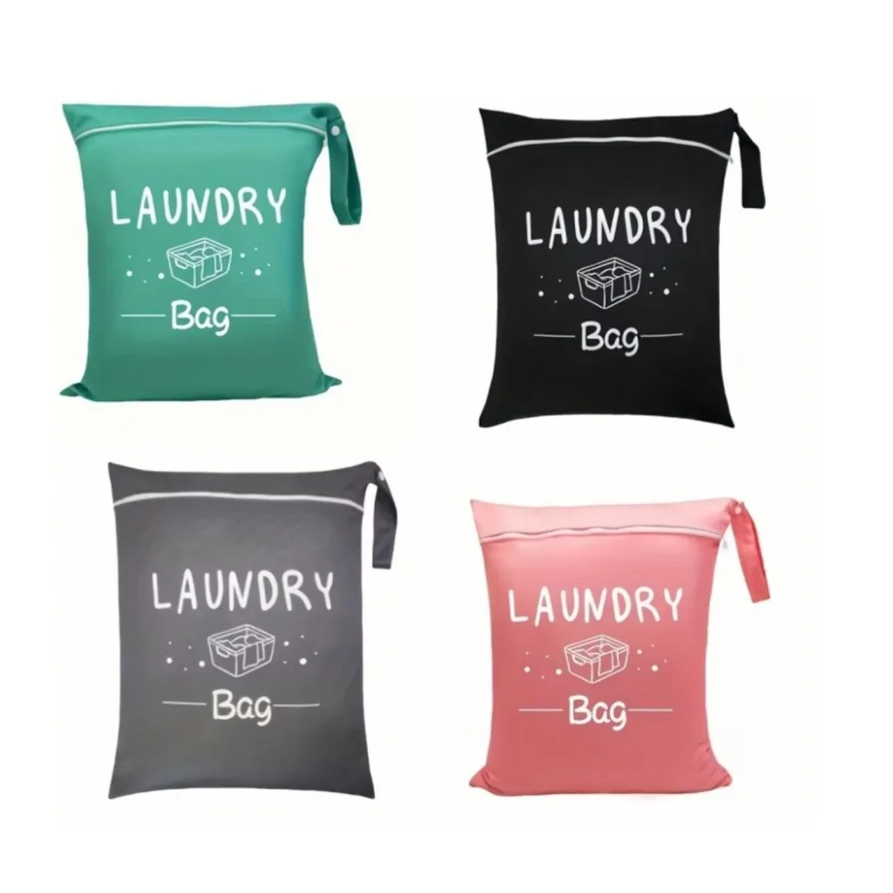 Portable Dirty Clothes Storage Bag Laundry Bags Oxford Waterproof Storage Pouch For Swimming Fitness Beach Clothes Organizer Bag