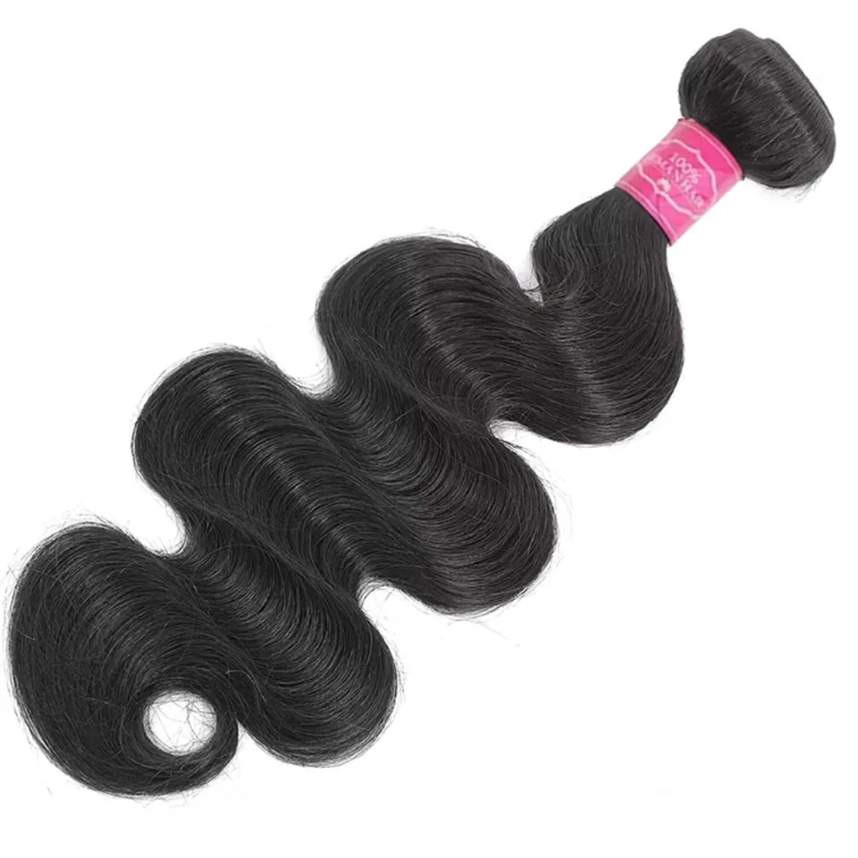 

Объемная волна, натуральный черный 1, 3, 4 пучка человеческих волос, шоколадно-коричневый, пучок человеческих волос, бразильские девственные волосы для чернокожих женщин