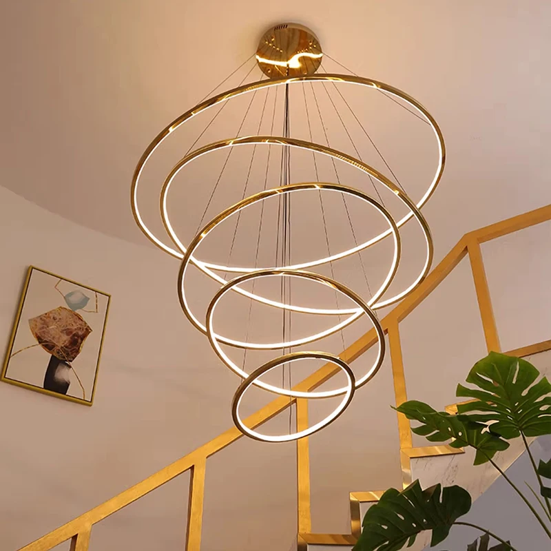 Modern home decoration crystal chandelier, stair Pendant lamp, living room Pendant lights, interior lighting