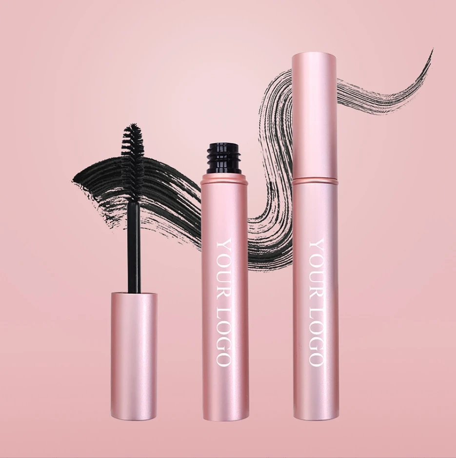 No Logo Mascara Curl Mascara per ciglia allungante spesso Waterproof Non sbavature Brown Natural Curling Fine Brush Mascara Makeup