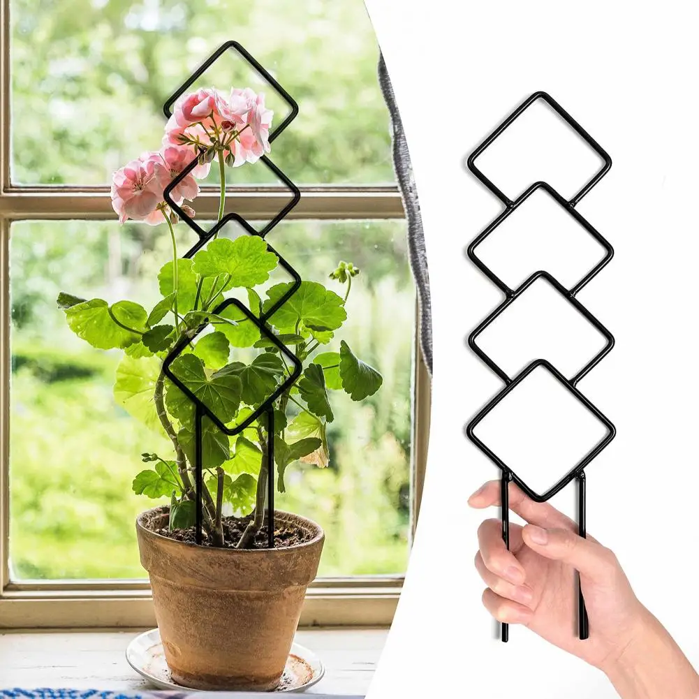 Garden Trellis 4Pcs/Set Practical Rustproof Moisture-Proof  Roses Petunias Climbing Plants Trellis Gardening Supplies