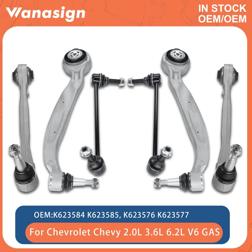 Fit 2.0 3.6 6.2 L For Chevrolet Chevy Camaro 2.0L 3.6L 6.2L V6 GAS 16 - 20 Front Lower Forward Rearward Control Arms Sway Bars