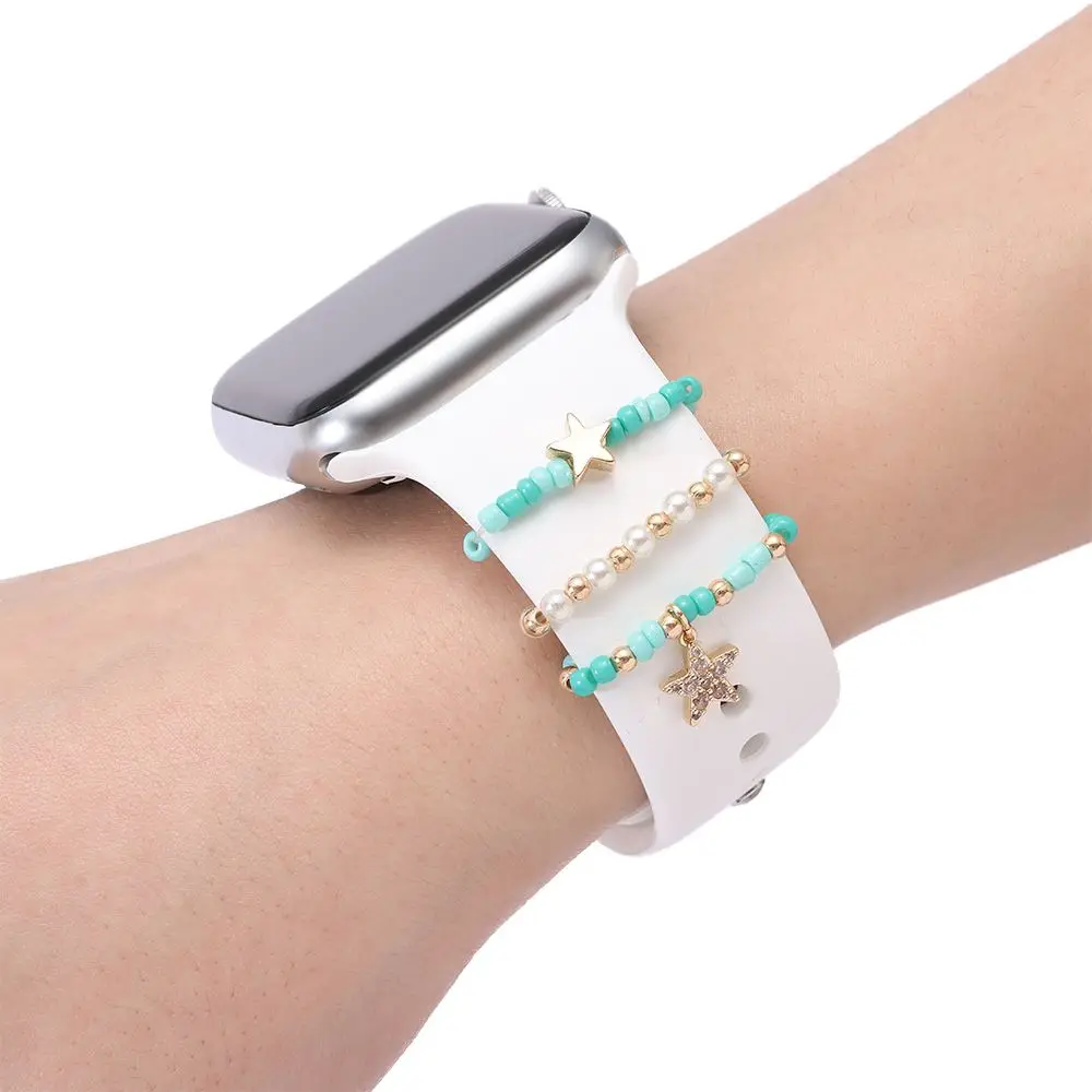 Pulsera creativa, pulsera de diamantes, dijes, accesorios de correa, anillo decorativo, adorno de banda de reloj