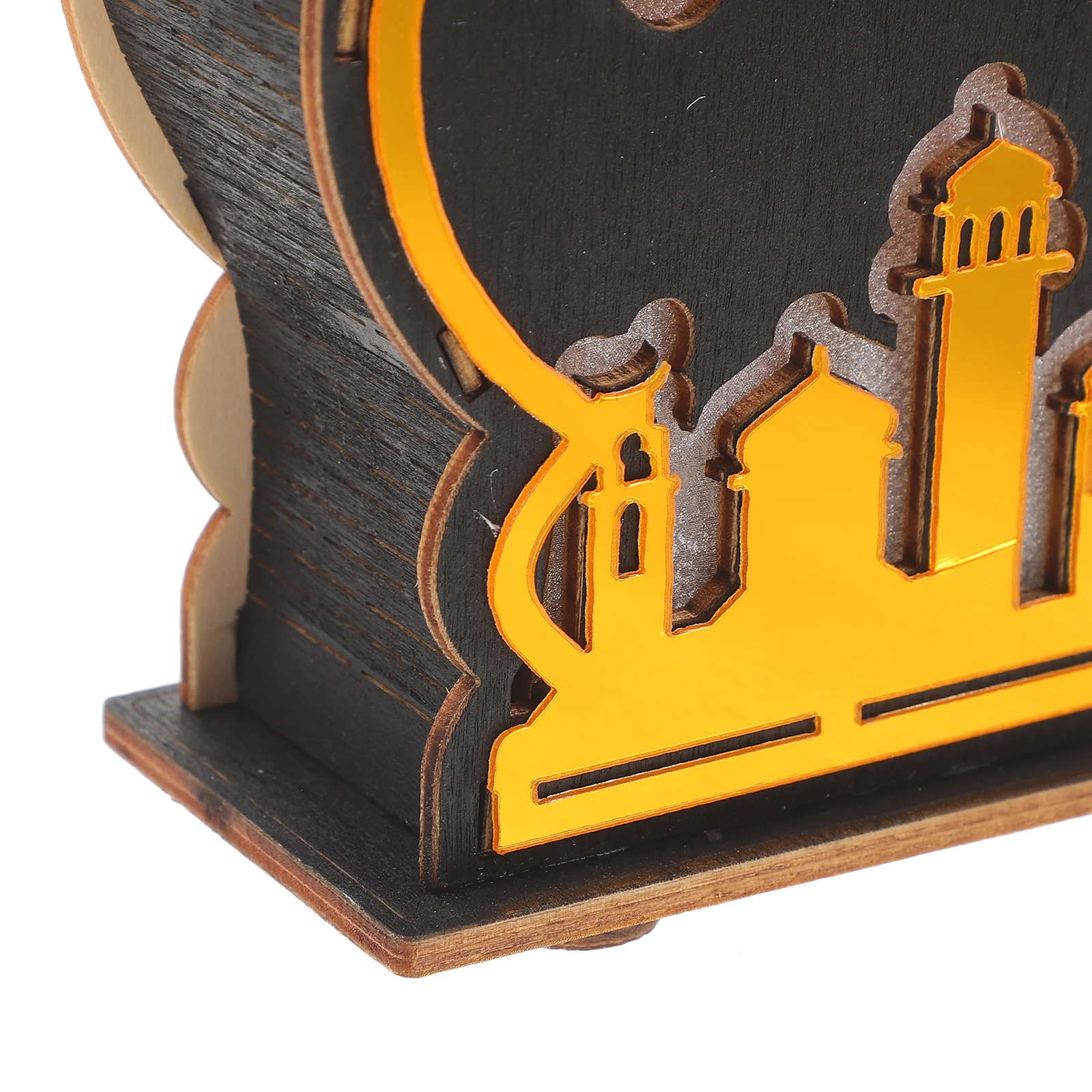 

Ramadan Night Light Eid Mubarak Wooden Decoration Small Ramadan Gift Unique Vintage Decorative Light
