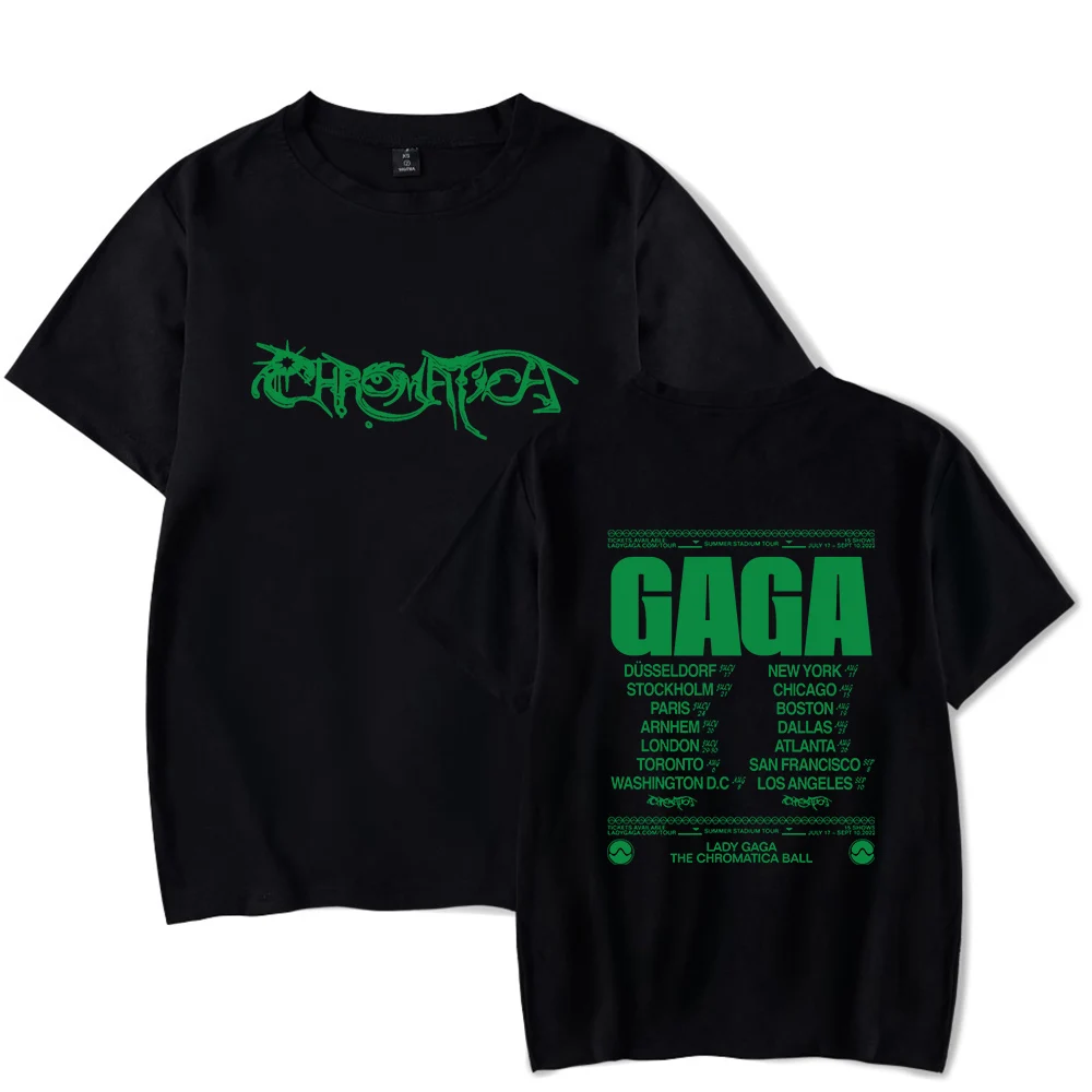 

Lady Gaga The Chromatica Ball Tour T Shirt Men Tees Women's Tshirt 2023 New Clothes 3D Streetwear Crewneck Short Sleeve Tops