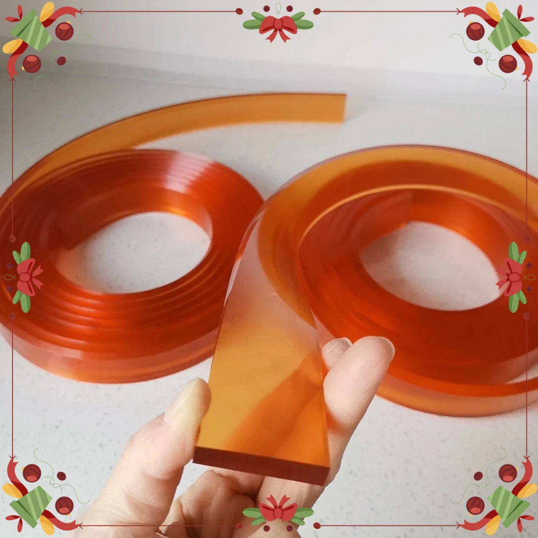 1pc 4M Length 35X7MM One Roll Brown Screen Printing Squeegee Ink Wear Resistant Strip Flat Rubber 65A 75A 85A Hardness