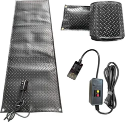 220V/230V 10×48in Snow Melting Walkway Mat Heated Driveway mat Slip-Proof Rubber Heated Mat Outdoor Snow Melting Heated Mats