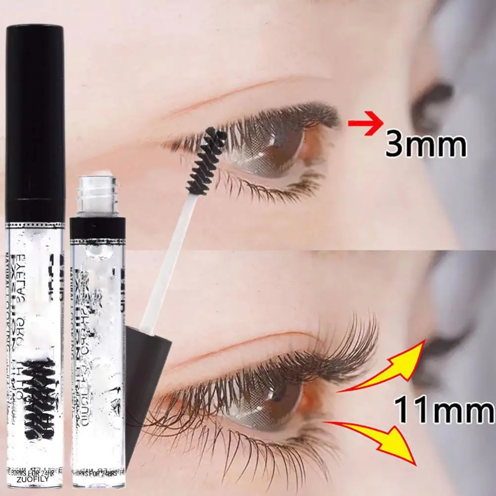 1Pcs Wimpergroei Gel Enhancer Natuurlijke Lash Wimpers Mascara Verlenging Transparante Snelle Droge Wenkbrauw Groei Vloeistof Cosmetica