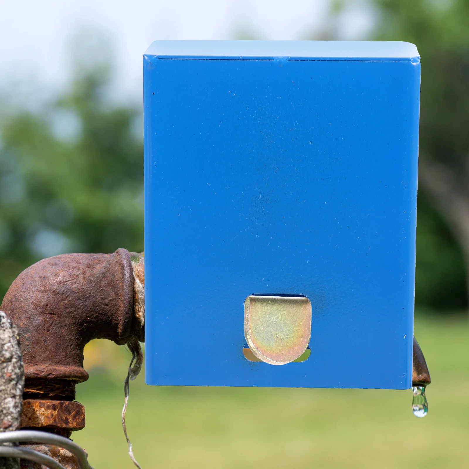 

1Set Lockable Water Faucet Lock Easy Installation Outdoor Faucet Cover Protective Lock System for Garden Hose Spigot