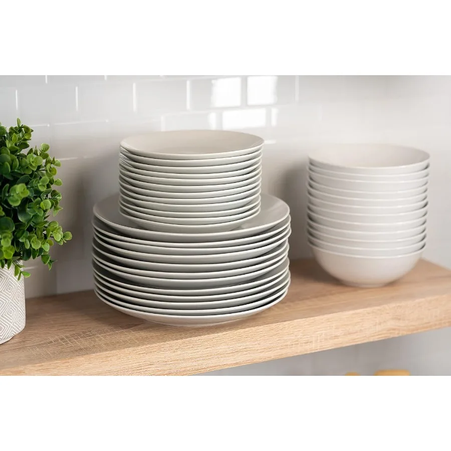 7.5 مجموعة أطباق سلطة وحلوى كوبيه بيضاء مكونة من 12 قطعة لتقديم الأحداث واستخدام المطاعم وتناول الطعام في الحفلات وقابلة للتكديس