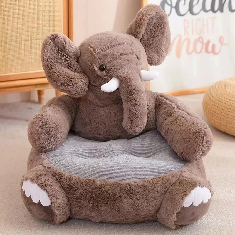 

Cartoon Animal Shaped Pet Bed Soft Plush Dog Sofa Mat Large Washable Cat Kennel Nest for Dogs Cats
